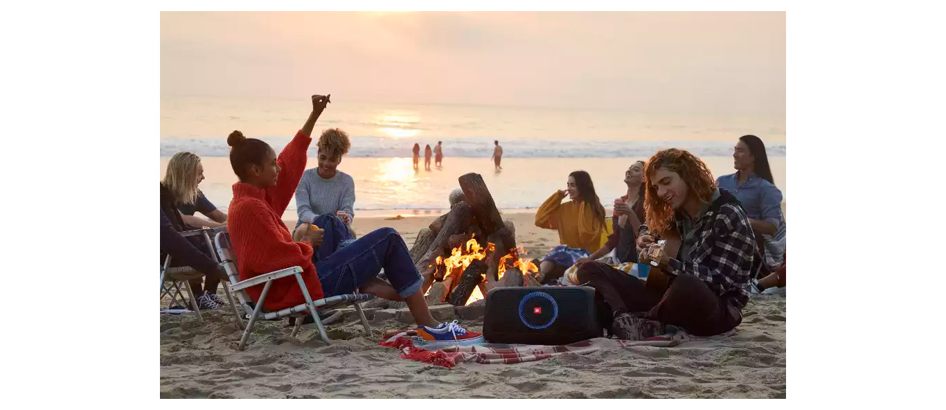 Caixa de Som JBL PartyBox On-The-Go 100W Bluetooth Preta